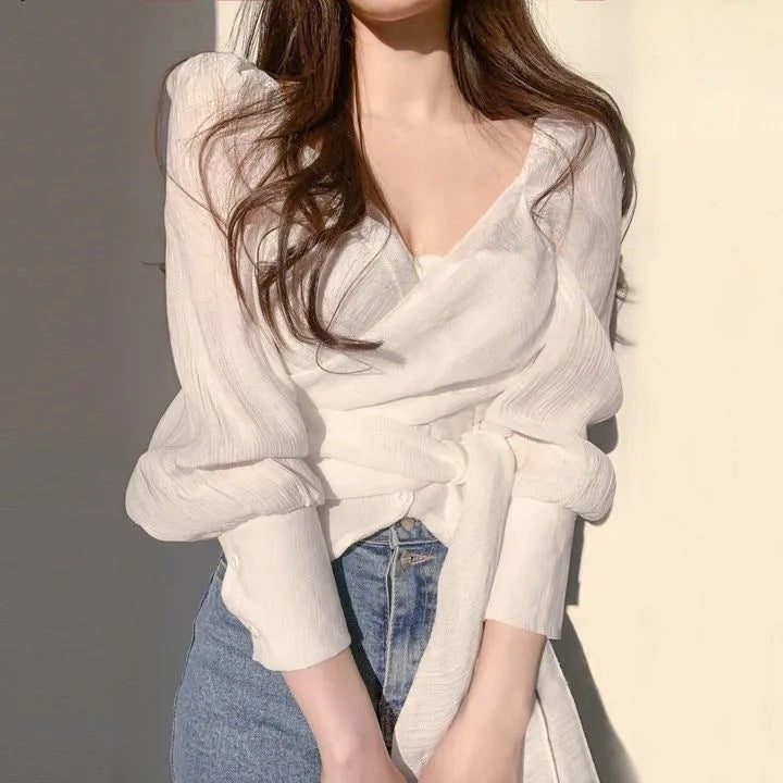 Fashion Elegant Chiffon Blouse Top For Women